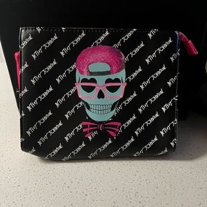 Betsey Johnson cross bones clutch bag